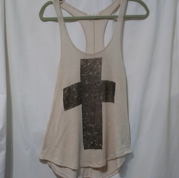 Clas-sic Tops - Cute cross tank top size M